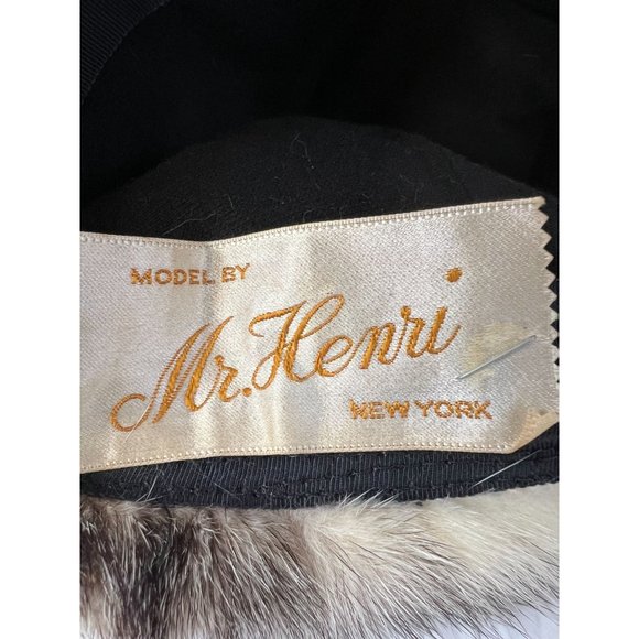 Fur 60's Vintage Hat by Mr Henri NY - Picture 10 of 16